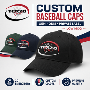 Gorras de Béisbol Personalizadas de 6 Paneles, Gorras Snapback Bordadas de Algodón Premium, Fabricante de Marca Privada OEM - Product Image 1