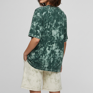 High Quality Oversized Drop Shoulder acid wash Women's 2 Piece Short <b>Set</b> Premium Quality 100% Cotton Eco-Friendly ladies <b>set</b> - Product Image 2