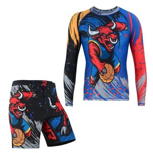 เสื้อแรชการ์ดแบบยูนิเซ็กซ์สั่งทำขายส่ง UPF 50 สำหรับครอสฟิต ป้องกันรังสียูวี ระบายอากาศได้ดี ผลิตจากโพลีเอสเตอร์แบบรัดรูป โรงงานรับผลิตแบบ OEM - Product Image 6