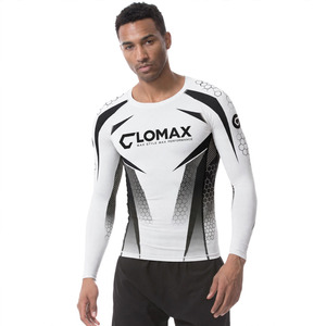 Rashguard personnalisé MMA, Rashguard imprimé par transfert thermique, vêtements d'arts martiaux BJJ, Spandex/Polyester écologique, manches longues, unisexe - Product Image 1