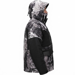 Veste de pêche imperméable camouflage pour homme, à capuche, fermeture éclair, tactique, pour la chasse, coupe-vent, grande taille, vêtements de sport thermiques - Product Image 3