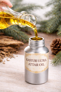 Huile Attar KASTURI ULTRA de Qualité Supérieure, Sans Alcool, 100% Pure, Extrait Végétal Distillé à la Vapeur, Parfum Unisexe Musqué Doux - Product Image 3