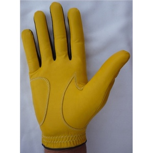 Guante de Golf Keven Impex de Cuero Cabretta Amarillo, Dedos Completos, Mano Izquierda, Transpirable, Compatible con Pantalla Táctil, Cierre de Gancho y Bucle, Unisex - Product Image 4