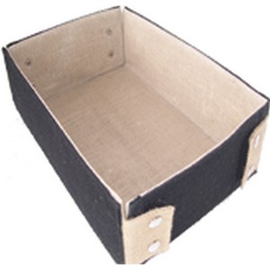 Rectangular Hemp Storage <b>Basket</b> Eco-Friendly Luxury Design Multi-Purpose Neatening Box <b>Stackable</b> Zipper Closure Soft Handle - Product Image 3