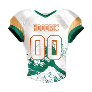 Custom Sublimated American Football Jersey Double Shoulders Mesh Breathable Youth Adult Team Uniform Bulk Supplier For Kid ,Men - Product Image 4