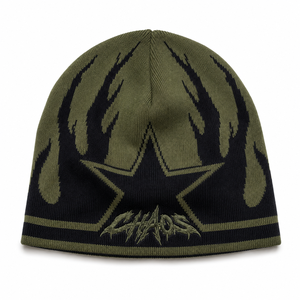 Gorro de Punto Personalizado con Logotipo OEM ODM, Gorro de Invierno Cálido Unisex con Patrón de Llamas, Gorra de Moda Urbana, Proveedor Mayorista - Product Image 6
