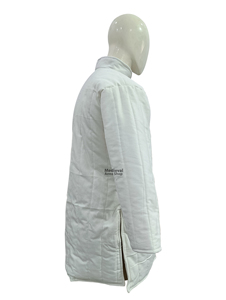 High Quality Medieval <b>White</b> Gambeson Long Length Full Sleeve Cotton Padded Aketon Jacket Reenactment Fair and Historical Party - Product Image 4