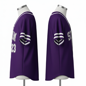 Uniforme Deportivo Profesional de Béisbol, Sublimado, Diseño Personalizado, Transpirable, Poliéster/Algodón, Cuello en V, Manga Corta - Product Image 3