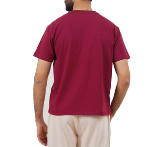 เสื้อยืดโอเวอร์ไซส์แบบยูนิเซ็กซ์ ผ้าคอตตอน 100% หนัก 280 กรัม สำหรับขายส่ง สั่งทำได้ตามต้องการ ระบายอากาศได้ดี สีพื้นเรียบ - Product Image 3