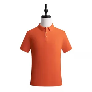 Polo de punto 100% algodón para hombre de talla grande, diseño casual, liso, transpirable y estampado - Product Image 4
