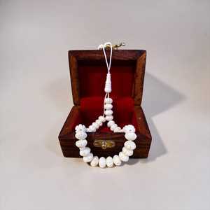 Handmade Bone Tasbih, 33 Islamic Prayer <b>Beads</b>, Spiritual Reflection Necklace - Product Image 2