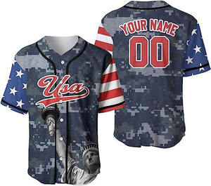 Conjunto de Uniforme de Jugador de Béisbol Estadounidense - Corte Atlético Moderno, Transpirable, Ligero, Material Duradero, Alta Calidad - Product Image 1