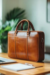 Maletín Ejecutivo de Cuero Genuino de Alta Calidad para Reuniones de Oficina Corporativa y Viajes de Negocios - Product Image 6