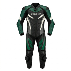 Traje de Cuero Personalizado para Motociclismo de Competición, Equipo de Protección para Pistas, Guantes, Botas y Calzado OEM al por Mayor - Product Image 1