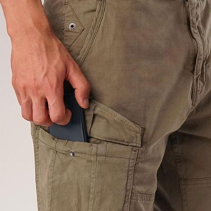Pantalones cortos cargo ligeros para hombre al por mayor, cómodos, con cierre de cremallera, transpirables, para verano, servicio OEM - Product Image 5