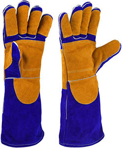 Guantes de Trabajo de Cuero Vintage Transpirables para Uso en Exteriores en las Cuatro Estaciones con Detección de Pinchazos - Product Image 5