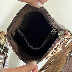 Sac à main pour femme de qualité supérieure 2026, directement de l'usine, vente en gros, mode de luxe, cuir travaillé à la main, franges, fermeture éclair, pochette à poignet - Product Image 6