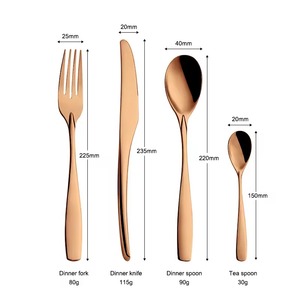 Juego de cubiertos de diseño moderno, perfecto para cenas elegantes, bodas y decoración de mesas de lujo. - Product Image 2