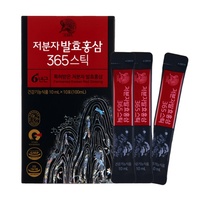 Bâton de Ginseng Rouge Coréen Fermenté, Extrait de Racine de 6 Ans, 10g, Complément Alimentaire Liquide Quotidien à Base de Plantes, Énergie, Soulagement du Stress, Immunité