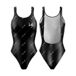 Traje de Baño Deportivo de Cintura Alta para Mujer, Diseño Personalizado con Logotipo OEM, Precio de Fábrica, 1 Pieza, con Flores 3D, Secado Rápido, para Playa - Product Image 1