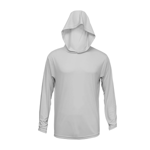 Chemise de pêche à manches longues, t-shirt de pêche à séchage rapide avec col à capuche - Product Image 1