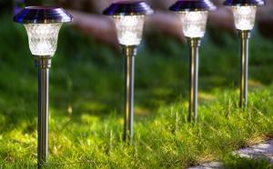 20 luces solares LED para jardín de casa al aire libre con batería de litio y garantía de 3 años IP65 lámpara de poste de puerta de pared de Pilar impermeable - Product Image 4