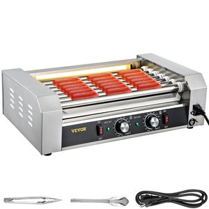 Griglia Elettrica per Hot Dog in Acciaio Inox da 18 Posti, 1050W, con Doppio Controllo della Temperatura e Luce LED - Product Image 1