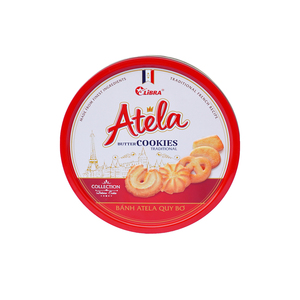Vente en gros de biscuits au beurre frais 220G, fabriqués avec des ingrédients naturels, en boîte rouge, OEM ODM - Product Image 2