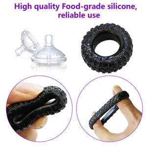Siliconen penisring voor koppels, fantasie-speeltje voor volwassenen, zaadvertragende <span class=keywords><strong>ring</strong></span>, vertraagde ejaculatie. - Product Image 3