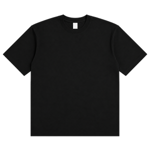 เสื้อยืดคอกลมแขนสั้นสีดำแบบยูนิเซ็กซ์ ทรงปกติ สวมใส่สบาย ระบายอากาศได้ดี ผลิตจากโพลีเอสเตอร์/คอตตอน สีพื้น - Product Image 1