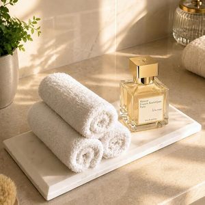 Plateau de service en marbre naturel de luxe, plateau décoratif en pierre pour la décoration de la maison, cuisine, table à manger, table basse, coiffeuse, salle de bain - Product Image 1