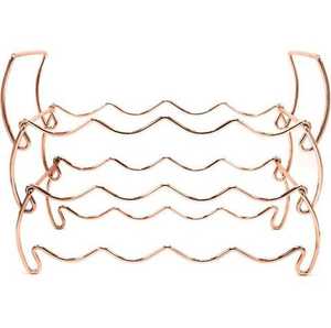 Estante Metálico de Cobre de 3 Niveles para Botellas de Vino, para Cocina, Bar en Casa, Fiestas, Decoración de Escritorio - Product Image 1