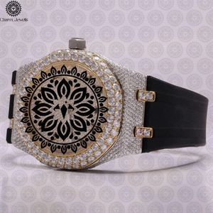 Reloj Charm Jewells de Lujo, Acero Inoxidable, Forma Tonneau, 42mm, Movimiento de Cuarzo Analógico, Correa de Goma, Diseño Unisex - Product Image 2