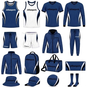 Créez votre propre tenue de basket-ball d'équipe avec logo et numéro, haut réversible respirant, ensemble de maillots de basket-ball - Product Image 1