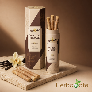 Palillo Dental Herbal Miswak con Sabor a Vainilla Natural para Dientes Más Limpios, Encías Saludables y Duración Prolongada - Product Image 6