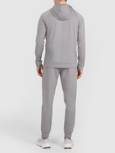 Ensemble de survêtement en molleton tie-dye pour homme, ensemble premium noir avec sweat à capuche et pantalon de jogging pour homme, survêtement chaud d'hiver, vêtements de sport, logo personnalisé - Product Image 3