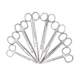 กรรไกรผ่าตัดมืออาชีพ เหล็กกล้า ตรง โค้ง ขนาดมาตรฐาน อุปกรณ์ผ่าตัด ได้รับการรับรองมาตรฐาน CE สำหรับใช้ในโรงพยาบาล ประเทศปากีสถาน - Product Image 3