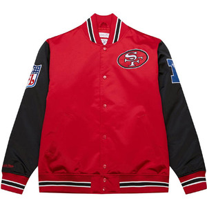 Veste Bomber Varsity Unisexe Formelle en Tissu Satin 100% avec Logo Brodé en Chenille Personnalisé et Lettres sur le Devant - Product Image 1
