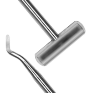 6 Elevadores dentales T-bar de Potts, instrumento quirúrgico oral de acero inoxidable, herramienta profesional reutilizable - Product Image 5