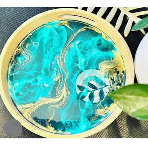 Bandeja de madera con acabado esmaltado para servir comida, pasta, platos, vajilla de diseño artesanal, bandeja de madera para catering a precios bajos - Product Image 2