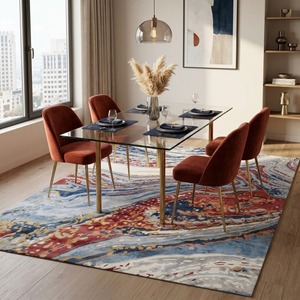 Tapis artisanal en laine avec motifs irréguliers et surface tactile pour maisons design et projets d'intérieur créatifs - Product Image 4