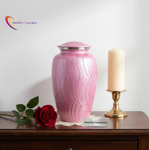 Full Size Pink Cremation Urn Enamel Colour Metal <b>Keepsake</b> <b>Ashes</b> Jars <b>for</b> Human Pet <b>Ashes</b> Wholesale Funeral Burial Memorial Urns - Product Image 1