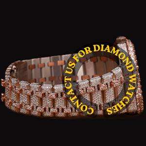 Reloj de Lujo con Diamantes de Imitación para Hombre, Estilo Hip Hop, de Acero Inoxidable, Disponible a Precio de Mayoreo - Product Image 2