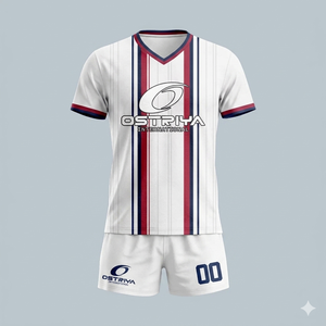 Conjunto de Camiseta y Pantalones Cortos de Fútbol para Hombre Ostriya International, Cuello en V, Letras Impresas por Sublimación, Absorbe la Humedad, Corte Regular - Product Image 6