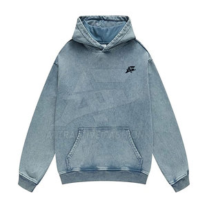 Sudaderas Lisas con Efecto Ácido, Diseño Nuevo de Primera Calidad, Material 100% Algodón, Sudaderas Básicas con Efecto Ácido - Product Image 5