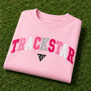 Women's Light <b>Pink</b> Multicolor Varsity Letter Crewneck <b>Sweatshirt</b> Oversized Long Sleeve Custom Logo Pullover Wholesale - Product Image 6