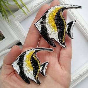 Luxury Embroidery Beaded Brooch Handmade Decorative Pin Women Stylish Accessory Coat Dress <b>Hat</b> Bag MD HANDICRAFTS Model <b>Wedding</b> - Product Image 4