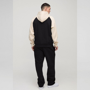 Survêtement de sport personnalisé pour hommes, ensemble de jogging color block, tenue de sport pour hommes, survêtement de course et d'entraînement imprimé camouflage pour hommes - Product Image 2