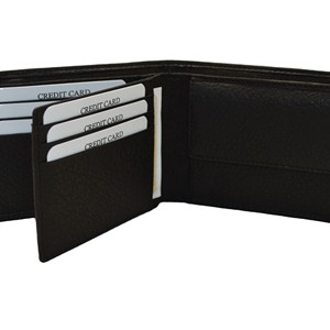 <b>Men's</b> <b>Black</b> Genuine Leather Slim <b>Wallet</b> Minimalist Fold Design Daily Use RFID Blocking Slim Minimalist <b>Wallet</b> <b>for</b> <b>Men</b> - Product Image 2