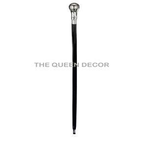 Bâtons de marche nordiques et accessoires d'extérieur attrayants, design élégant, en bois noir naturel avec poignée en aluminium doré - Product Image 6
